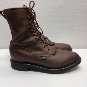 Justin’s Brown Leather Men's Boots 0760 size 10D